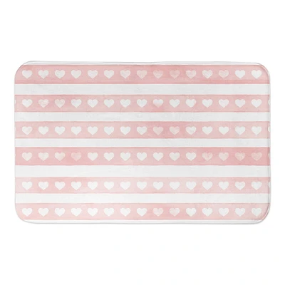 Simple Watercolor Stripe Bath Mat