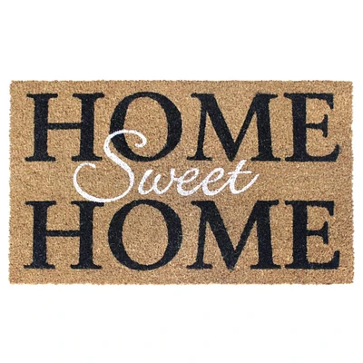 RugSmith Black & White Home Sweet Home Machine Tufted Doormat