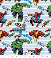 Marvel® Retro Comics Heroes Unite Cotton Fabric