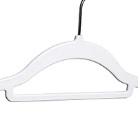 Honey Can Do White/Black Rubber Grip Hangers, 60ct.