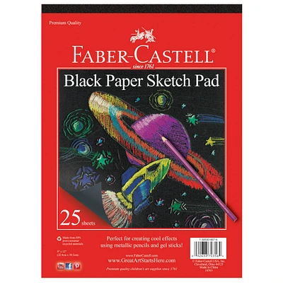8 Pack: Faber-Castell® Black Paper Sketch Pad, 9" x 12"