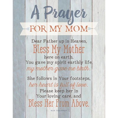 A Prayer For My Mom Wall Plaque