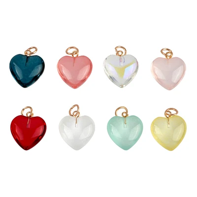 Glass Heart Charms by Bead Landing™