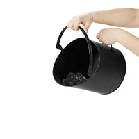 Mind Reader Large Fireplace Bucket with Handle