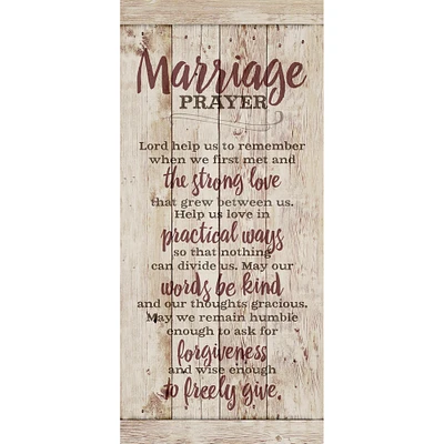 Red Marriage Prayer Wall Plaque