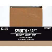 Colorbok® A2 Kraft Cards & Envelopes, 50ct.