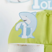 Kate Aspen® Shark Party 1st Birthday Milestone Photo Banner & Cake Topper Set
