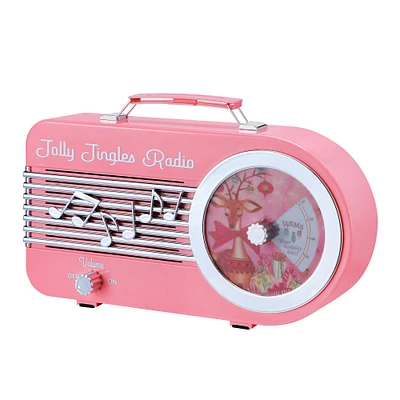 10.5" Pink Jolly Jingles Radio