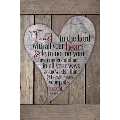 New Horizons Trust In The Lord With All Your Heart Wood Plaque
