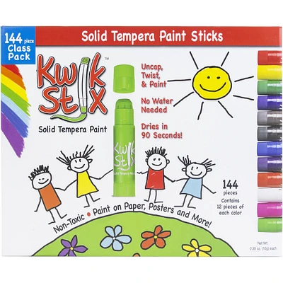 Kwik Stix™ Classic 144 Piece Tempera Paint Class Pack