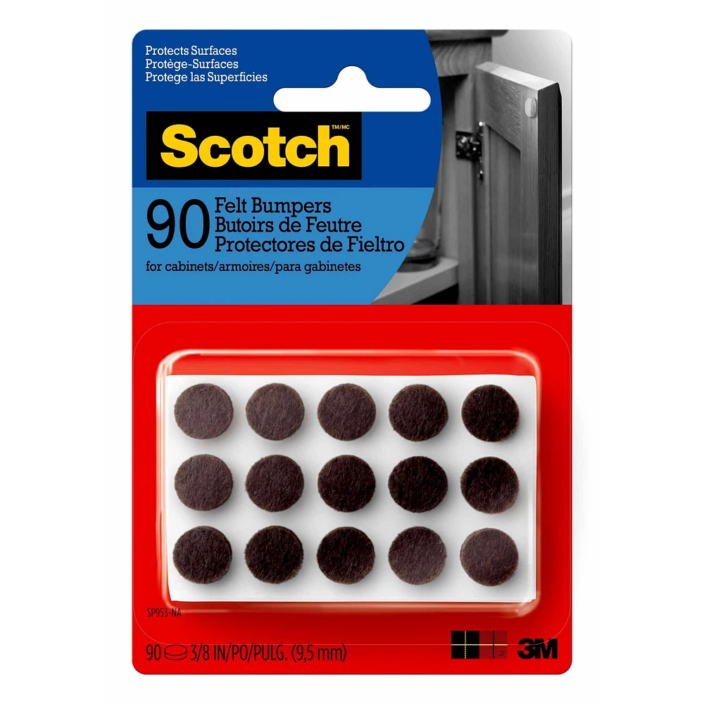 Scotch™ Felt Bumpers, 90ct.