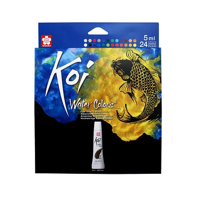 6 Packs: 24 ct. (144 total) Koi Water Colors™ Fine Quality Watercolors