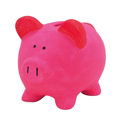 12 Pack: 3D Piggy Bank Ceramic Kit by Creatology™