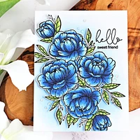 Hero Arts + Gina K Friendship Blooms Stamp Set