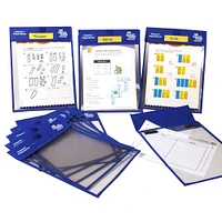 hand2mind Reusable Clear-Vu Dry Erase Pockets