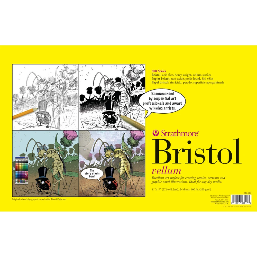 Strathmore® Sequential Art Bristol Vellum Paper Pad, 300 Series