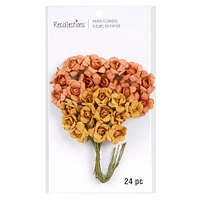 Orange & Yellow Paper Flowers by Recollections™, 24ct.