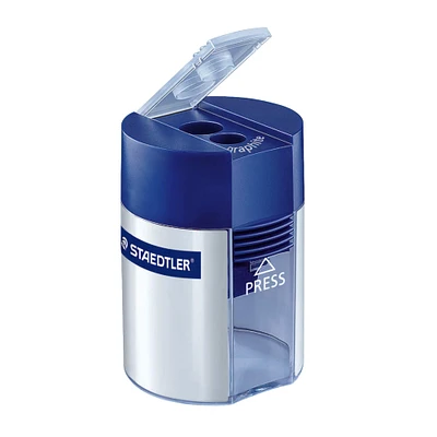 6 Pack: Staedtler® Round Double-Hole Sharpener with Tub