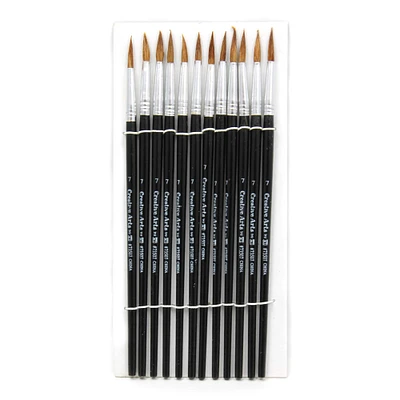 Charles Leonard 3/4" Watercolor Paint Brush Set, 6 Packs of 12