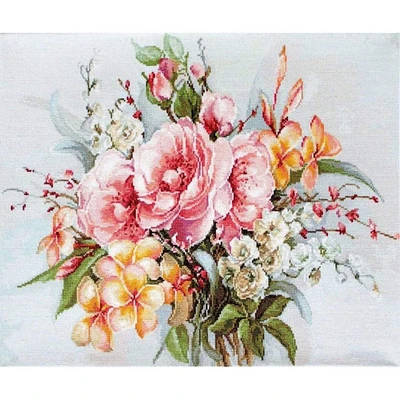 Luca-s Flower Bouquet Counted Cross Stitch Kit