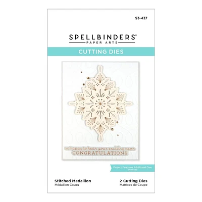 Spellbinders® Spring Into Stitching Stitched Medallion Etched Dies