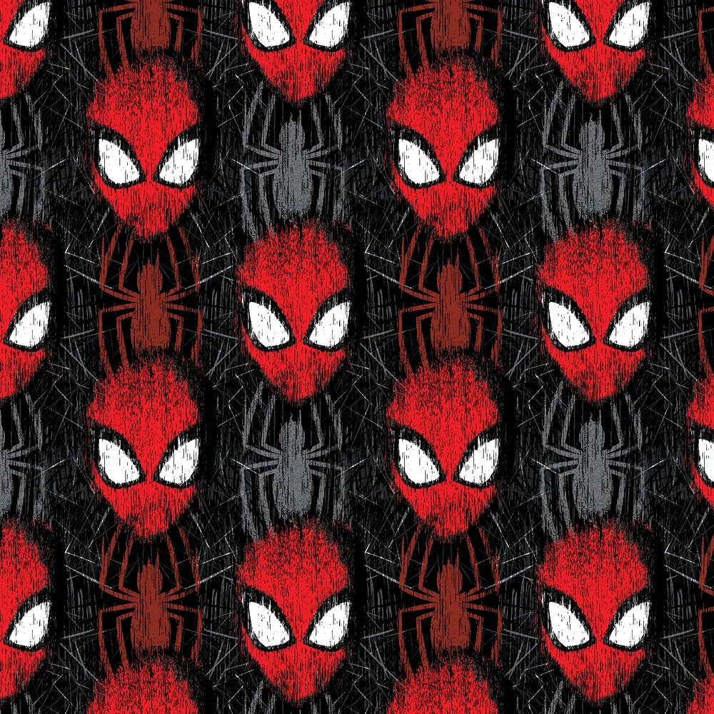 Marvel Spiderman Head Toss Cotton Fabric