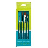 Princeton™ Snap!™ Series 9950 Synthetic 4 Piece Brush Set