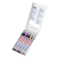 8 Packs: 5 ct. (40 total) edding® 5100 Medium Festive Acrylic Markers