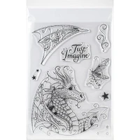 Pink Ink Designs® Dragon Clear Stamp Set