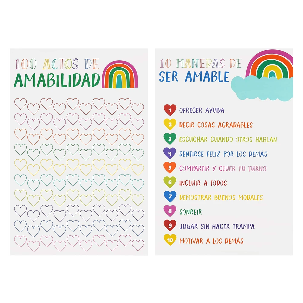 12 Packs: 2 ct. (24 total) Spanish Kindness Dry Erase Posters by B2C™