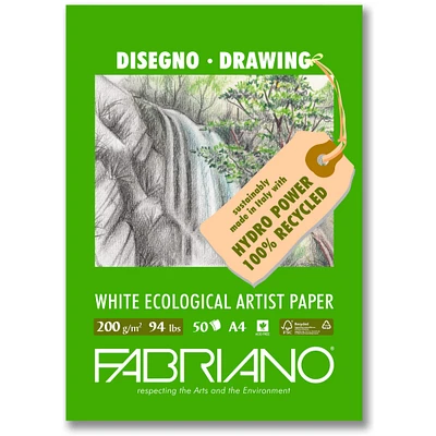 Fabriano® Eco White Drawing & Sketching Pad, 8.25" x 11.75"