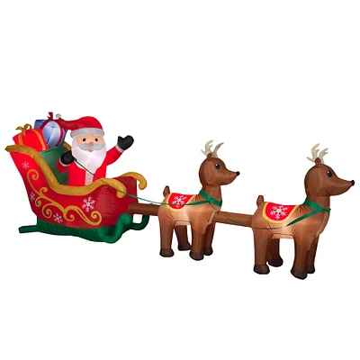 12.5ft. Airblown® Inflatable Santa's Sleigh with Reindeer