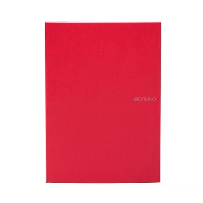 Fabriano® EcoQua Red Raspberry Grid Notepad, A4