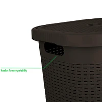Mind Reader 21'' Hamper Laundry Basket with Cutout Handles