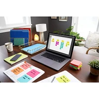 Post-it® Bright 3" x 3" Notes Cube, 400 Sheets