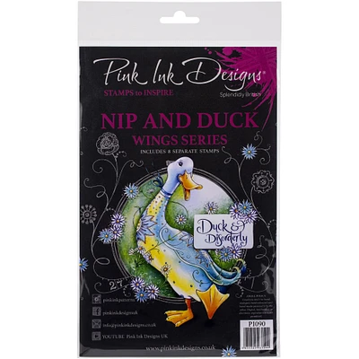 Pink Ink Designs® Nip & Duck A5 Clear Stamp Set
