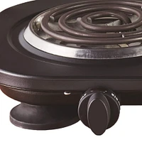 Brentwood Black 1,500 Watt Double Electric Burner