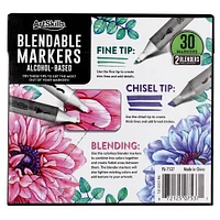 ArtSkills® Chisel & Fine Dual-Tipped 30 Piece Marker Set