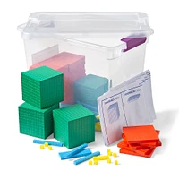 hand2mind Plastic Differentiated Base Ten Blocks Set