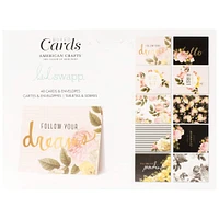 Heidi Swapp® A2 Floral Cards & Envelopes, 40ct.