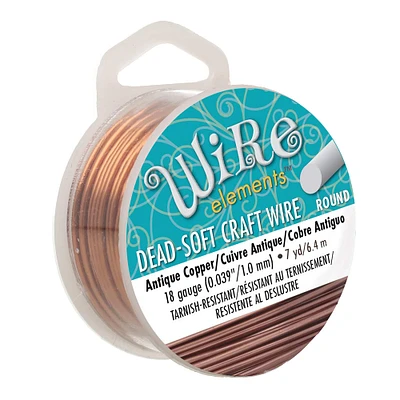 The Beadsmith® Wire Elements™ 18 Gauge Tarnish Resistant Round Soft Temper Wire