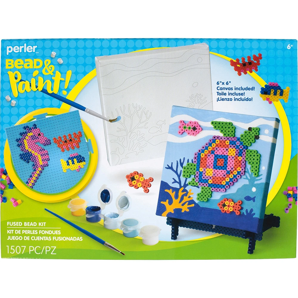 Perler™ Under the Sea Bead & Paint Canvas Kit