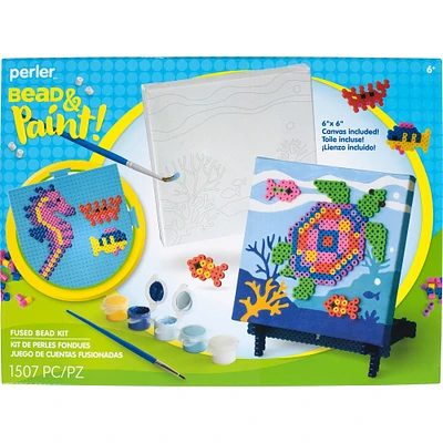 Perler™ Under the Sea Bead & Paint Canvas Kit