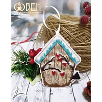 Oven Christmas Toy Birdhouse Cross Stitch Kit