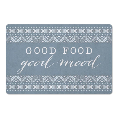 Good Food Good Mood Floor Mat