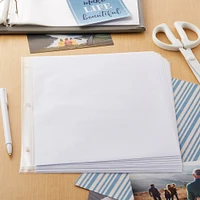 11" x 8.5" White Scrapbook Refill Pages by Recollections™