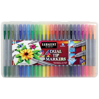 12 Packs: 24 ct. (288 total) Sargent Art® Dual Tip Markers