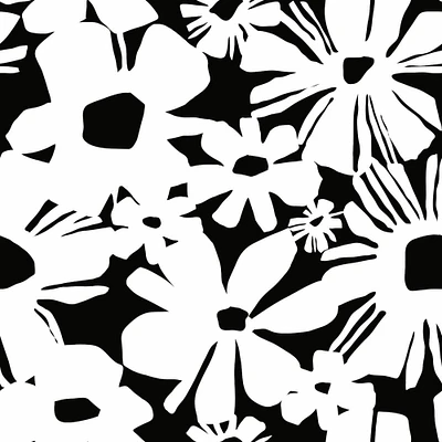 RoomMates Black Daisy Chain Peel & Stick Wallpaper