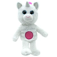 BIGiggles Take-Along Chat-Back White Unicorn Plush, 10"