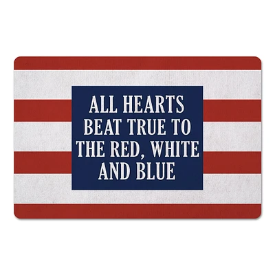 All Hearts Beat True Floor Mat, 18" x 27"